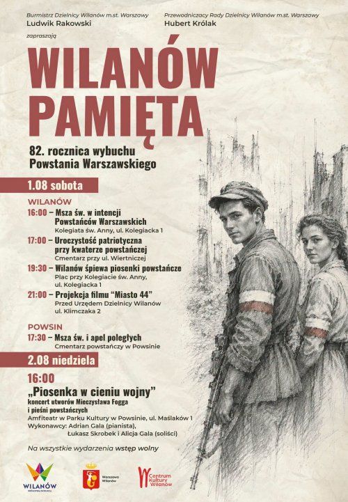 Wilanowskie obchody 82. rocznicy wybuchu Powstania Warszawskiego