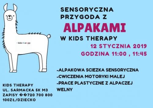 Alpakoterapia w Kids Therapy