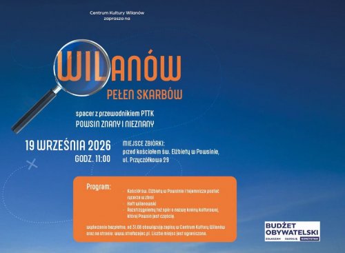 Wilanów pełen skarbów: spacer z przewodnikiem PTTK „Powsin znany i nieznany”