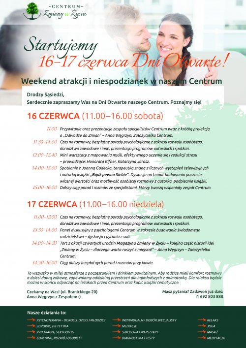 Dni Otwarte Centrum Zmiany w Życiu