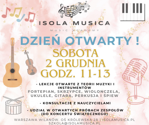 Dzień Otwarty - Isola Music Academy