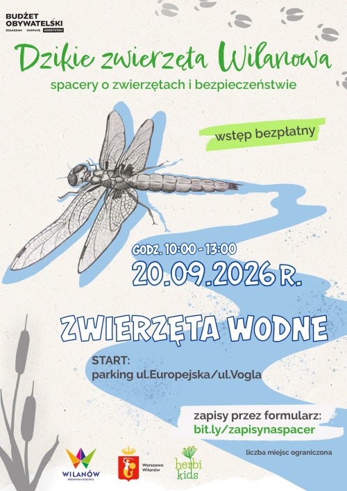 Dzikie zwierzęta Wilanowa. Zwierzęta wodne