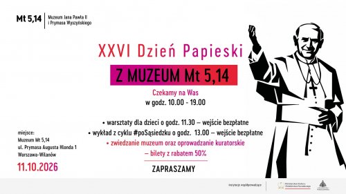 Niedziela Papieska w Muzeum Jana Pawła II i Prymasa Wyszyńskiego