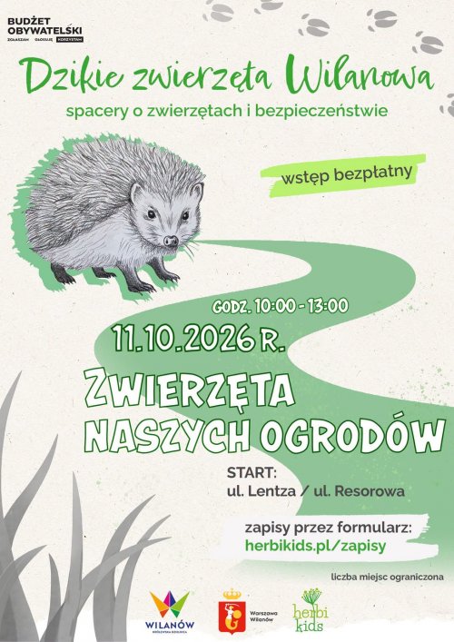 „Zwierzęta naszych ogrodów” - spacer