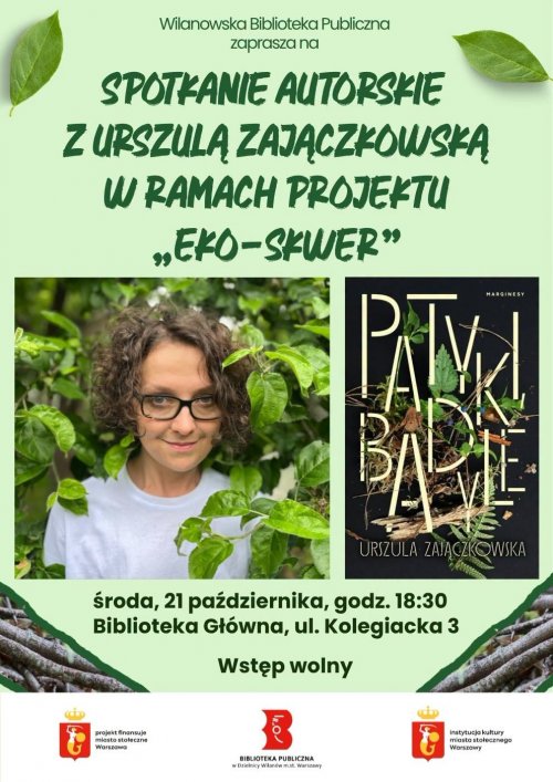 Spotkanie autorskie z Urszulą Zajączkowską