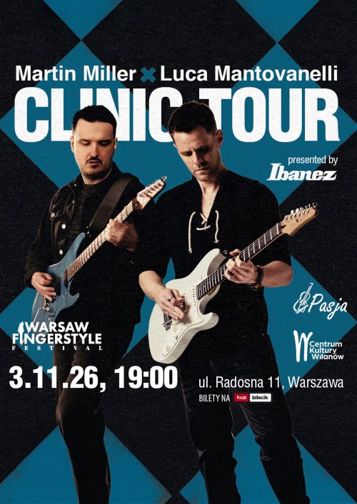 Martin Miller & Luca Mantovanelli Clinic Tour - koncert