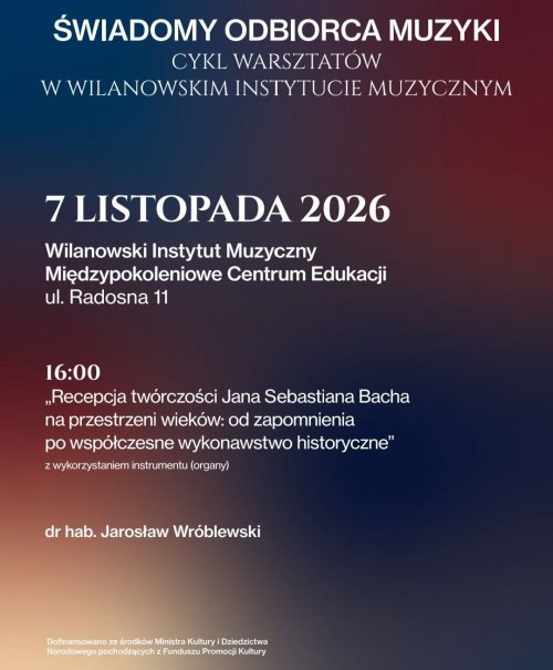 Świadomy odbiorca muzyki!