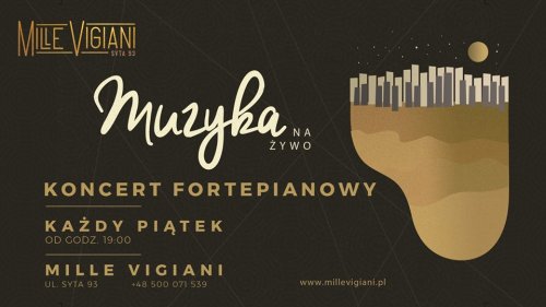 Muzyka na żywo koncert fortepianowy