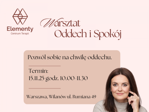 Warsztat Oddech i Spokój – 90 minut dla Ciebie