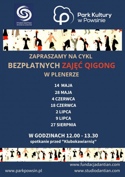 Zajęcia Qigong w Parku Kultury w Powsinie