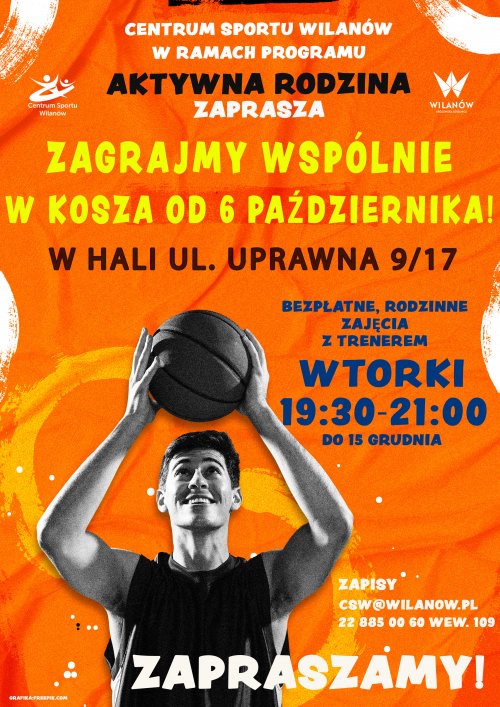 Rodzinne zajęcia z koszykówki