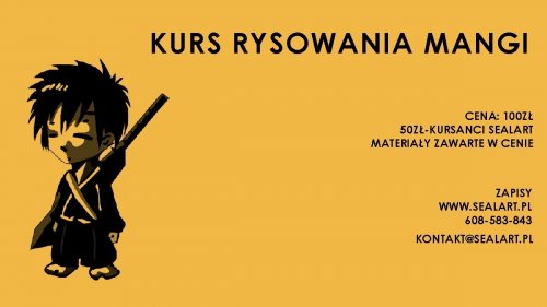 Kurs rysowania Mangi dla dzieci i młodzieży