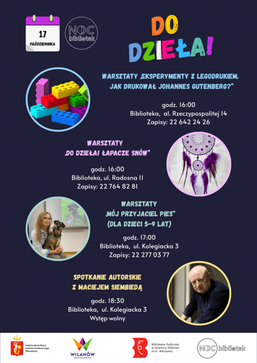 Noc Bibliotek w Wilanowie - "Do dzieła"