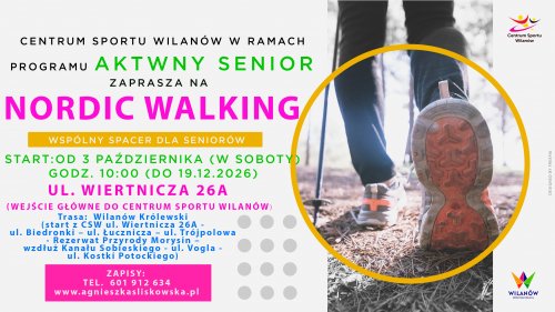 Nordic walking - wspólny spacer dla seniorów