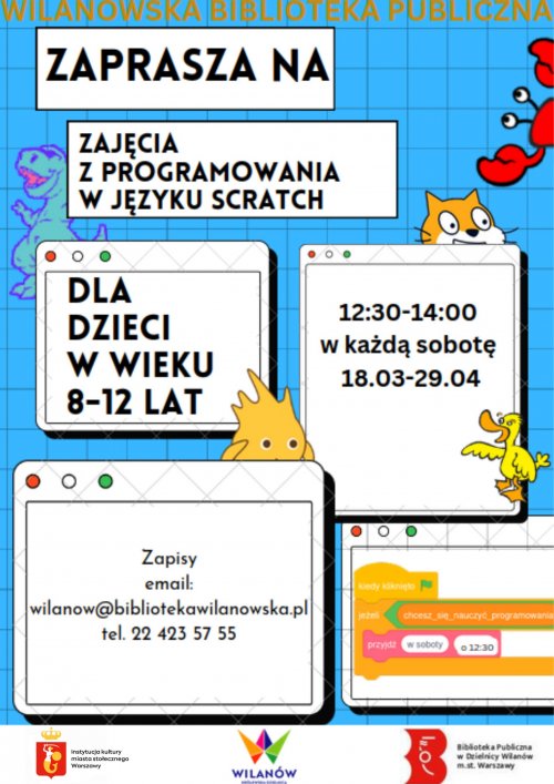Zajęcia z programowania w języku Scratch 