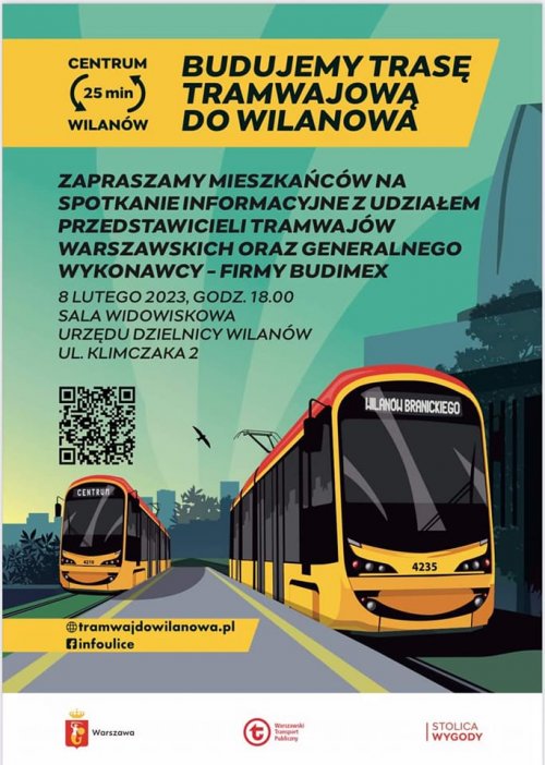 Spotkanie informacyjne z udziałem przedstawicieli Tramwajów Warszawskich oraz firmy BUDIMEX