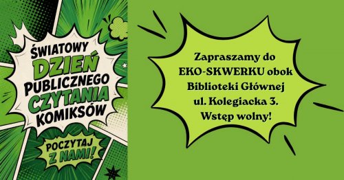 Spotkanie literackie w Światowym Dniu Publicznego Czytania Komiksów