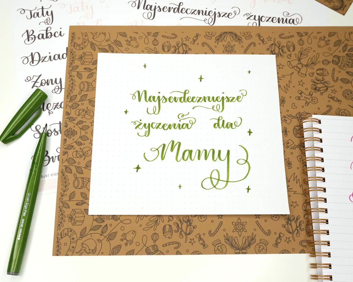 Świąteczna kaligrafia – warsztaty brush letteringu