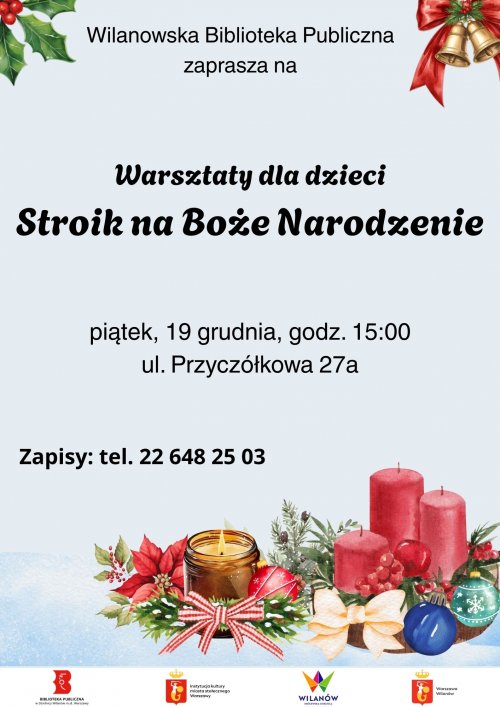 Warsztaty dla dzieci „Stroik na Boże Narodzenie”