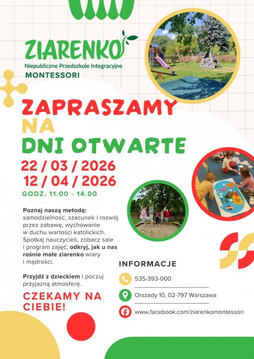 Dni Otwarte Przedszkola 